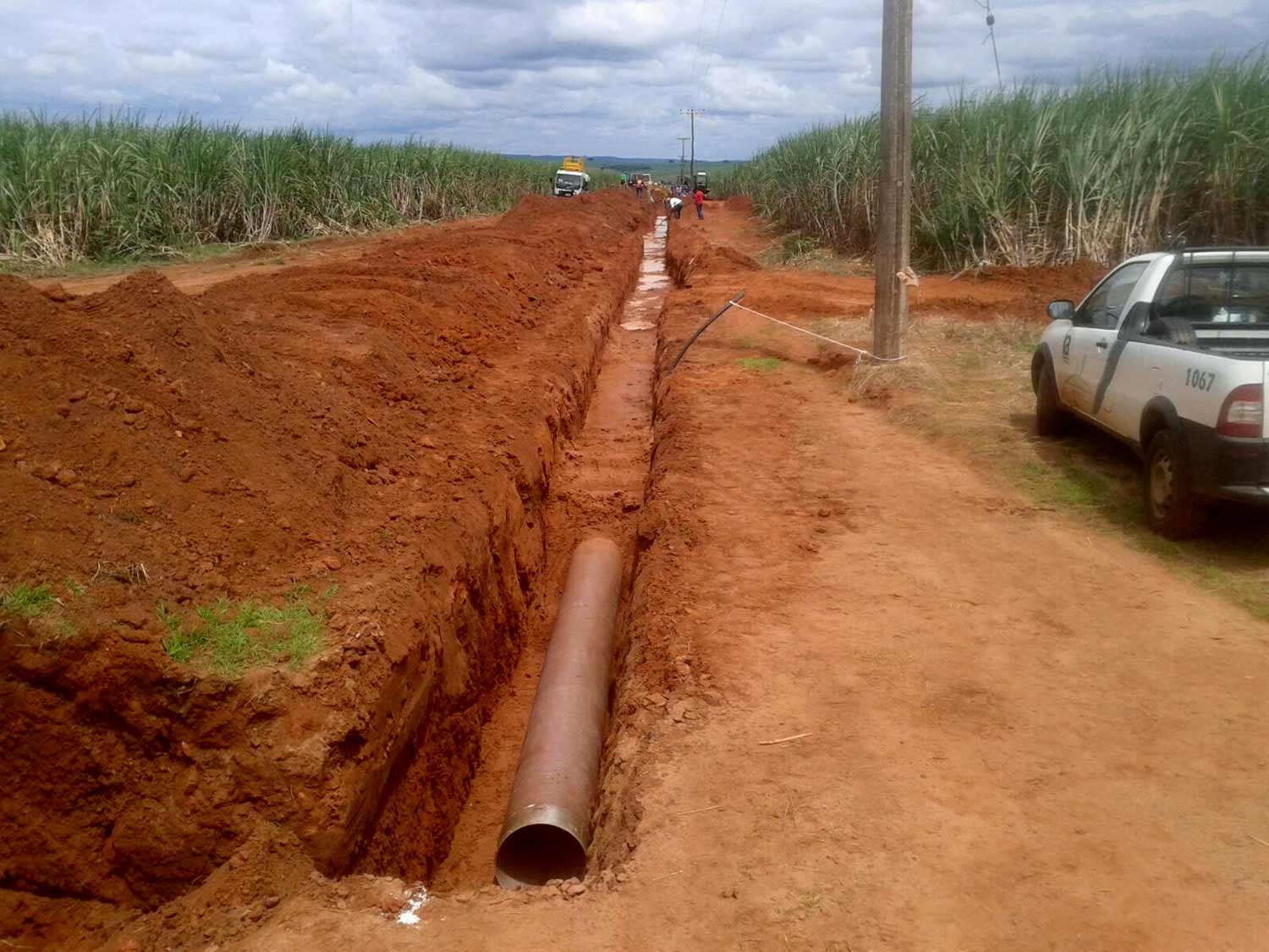 Adutora de Vinhaça de 3Km